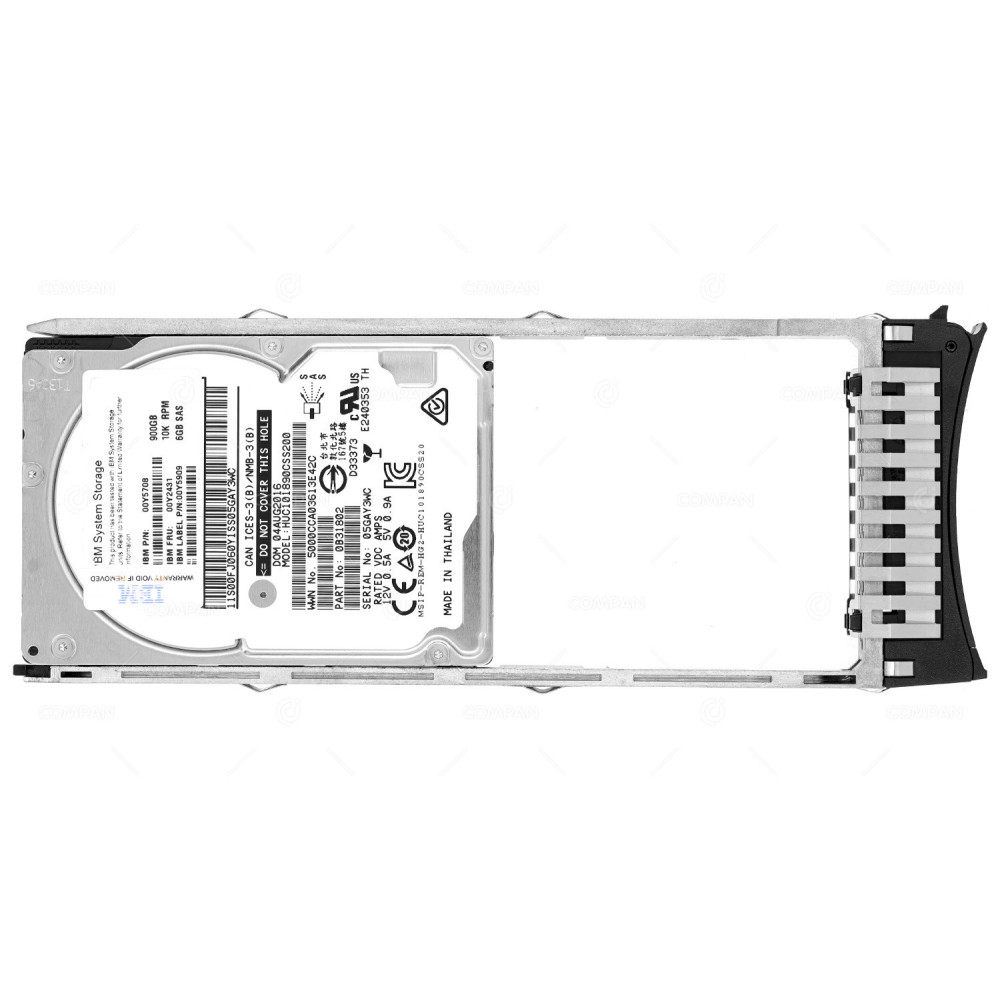 00Y2431 IBM HDD 900GB 10K SAS 6G 2.5" SFF HOT-SWAP FOR STORWIZE V3700