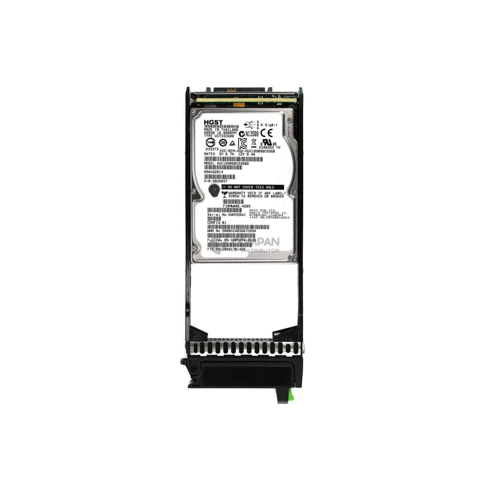 CA07670-E652 FUJITSU HDD 600GB 10K SAS 6G 2.5" SFF HOT-SWAP ETERNUS S3