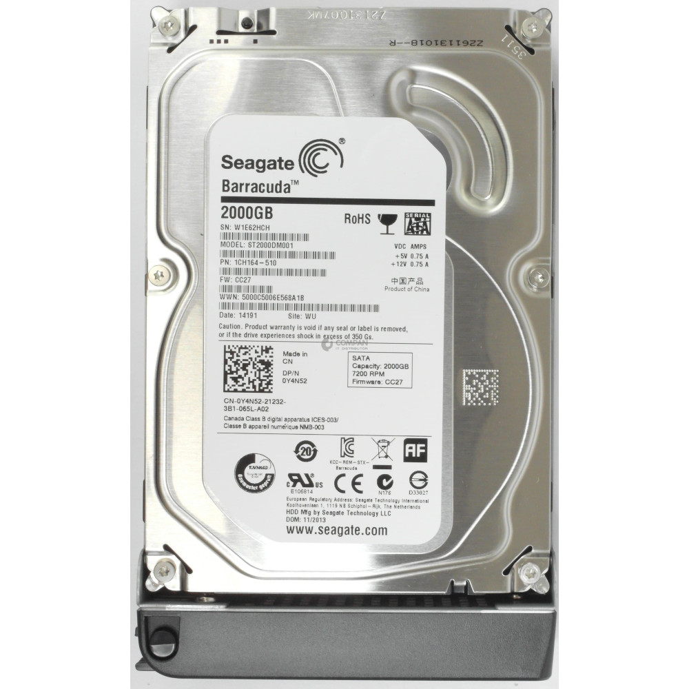 Y4N52 DELL  2TB 7.2K 6G 3.5 LFF SATA HOT-SWAP BUFFALO NAS
