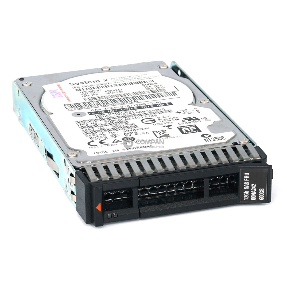 00NA242 IBM HDD 600GB 10K SAS 12G 2.5" SFF HOT-SWAP