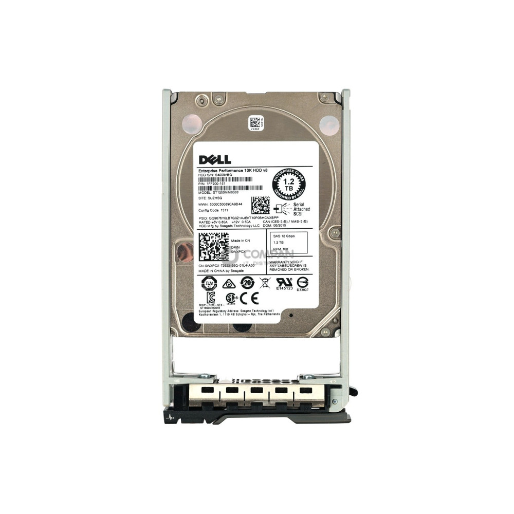 WXPCX DELL 1.2TB 10K 12G SAS 2.5 SFF HOT-SWAP R HDD