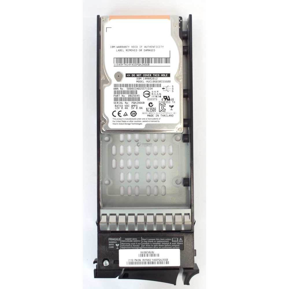 00L4519 IBM HDD 300GB 10K SAS 6G 2.5" SFF HOT-SWAP FOR STORWIZE V7000