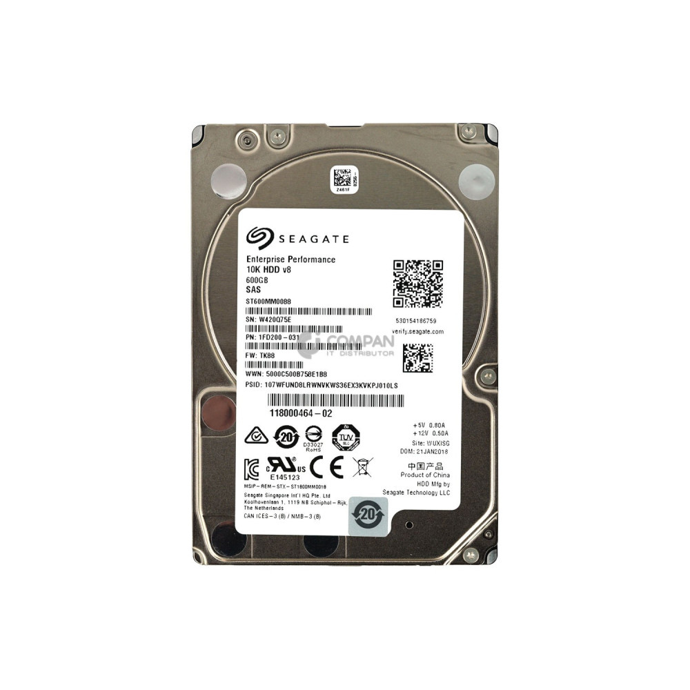 ST600MM0088 HARD DRIVE 600GB 10K 12G 2.5 SAS