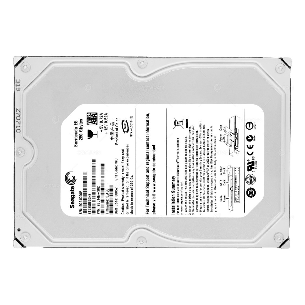 ST3250620NS SEAGATE 250GB 7.2K 3.5 LFF 3G SATA