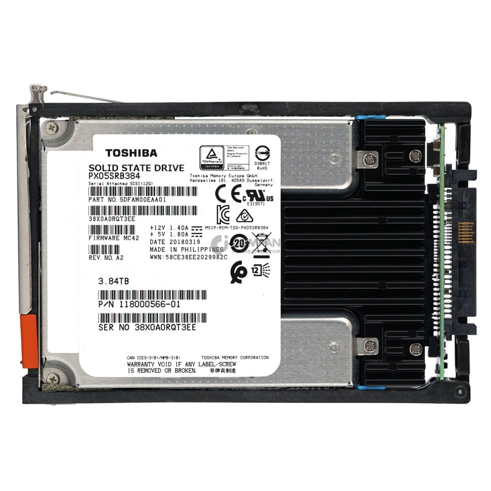 005052379 EMC SSD 3.84TB / SAS 12G / 2.5" SFF / FLASH / FOR UNITY DAE