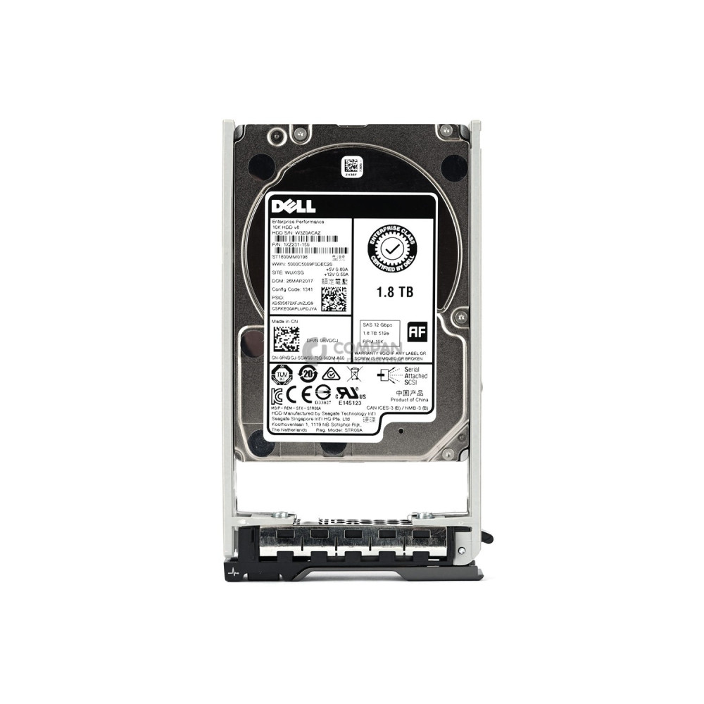 RVDCJ DELL HARD DRIVE 1.8TB 10K 12G 2.5 SAS 512E