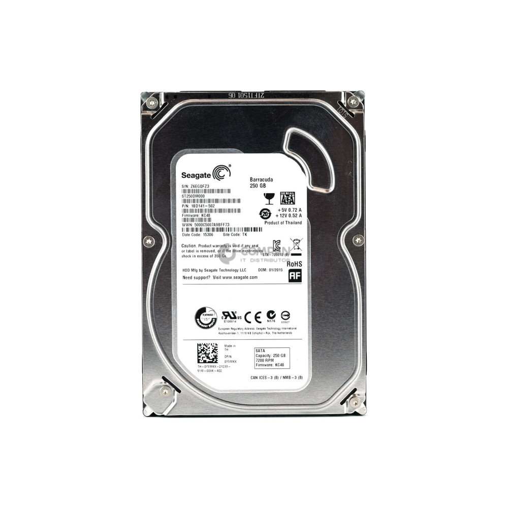 YVMKX DELL HARD DRIVE 250GB 7.2K  6G 3.5 SATA