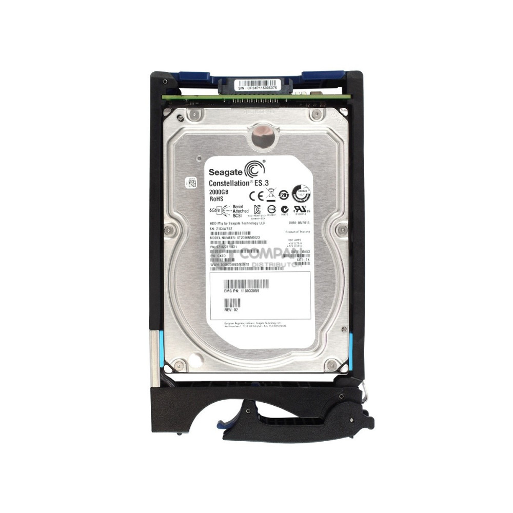 005050158 EMC HDD 2TB 7.2K SAS 6G 3.5" LFF FOR DATADOMAIN SERIES