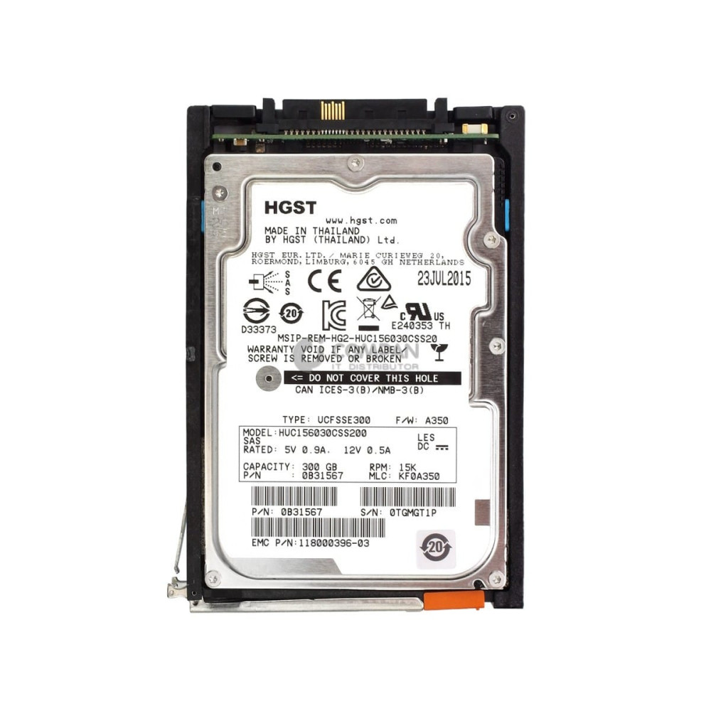 005050933 EMC HDD 300GB 15K SAS 6G 2.5" SFF HOT-SWAP  FOR EMC VNX