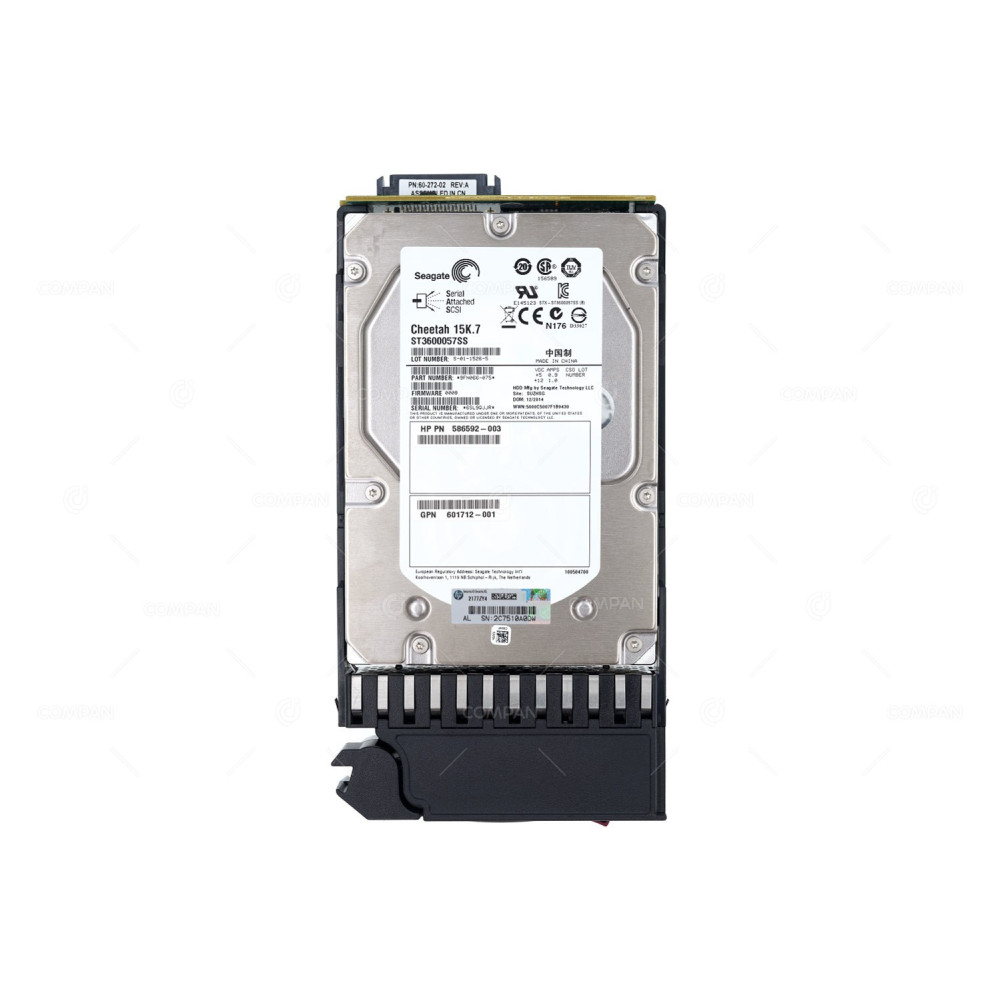 601777-001 HP HDD 600GB 15K SAS 6G 3.5" LFF HOT-SWAP FOR HP MSA P2000