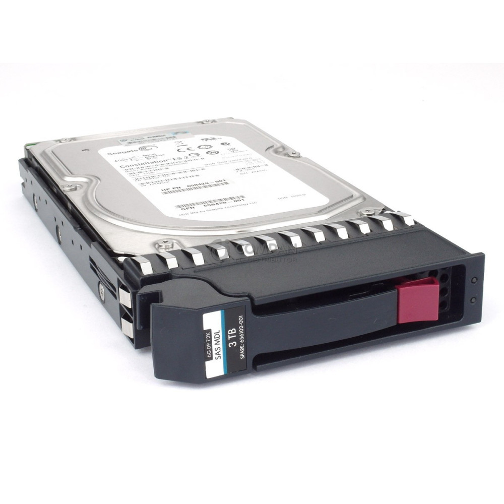 656102-001 HP HDD 3TB 7.2K SAS 6G 3.5" LFF HOT-SWAP FOR HPE MSA P2000