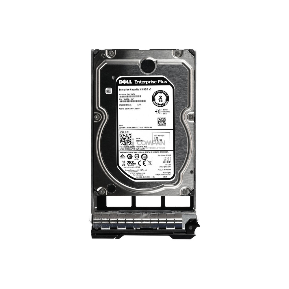 RN7R5-CML DELL HDD CML 2TB / 7.2K / 12G SAS / 3.5" LFF / HOT-SWAP FOR COMPELLENT