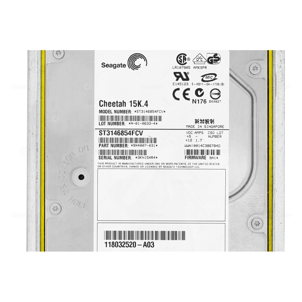 005048602 EMC HDD 146GB / 15K / FC / 3.5" LFF / HOT-SWAP