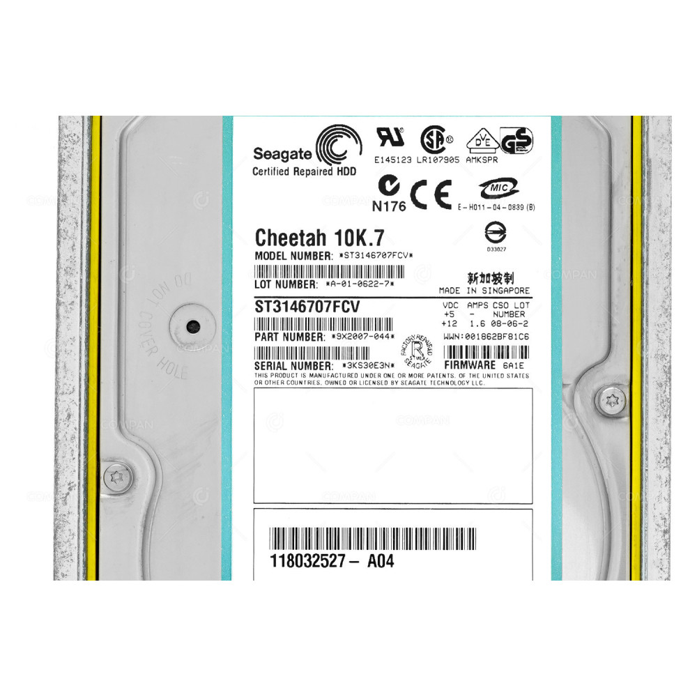 005048632 EMC 146GB 10K 2GB FC 3.5 LFF HOT-SWAP