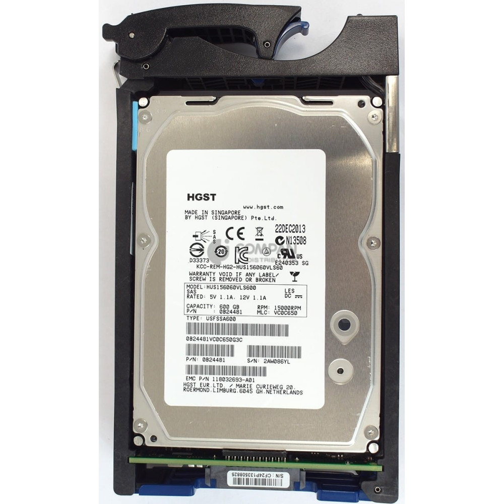 005049677 EMC 600GB 15K 6G 3.5 SAS LFF HOT-SWAP FOR VNX5300