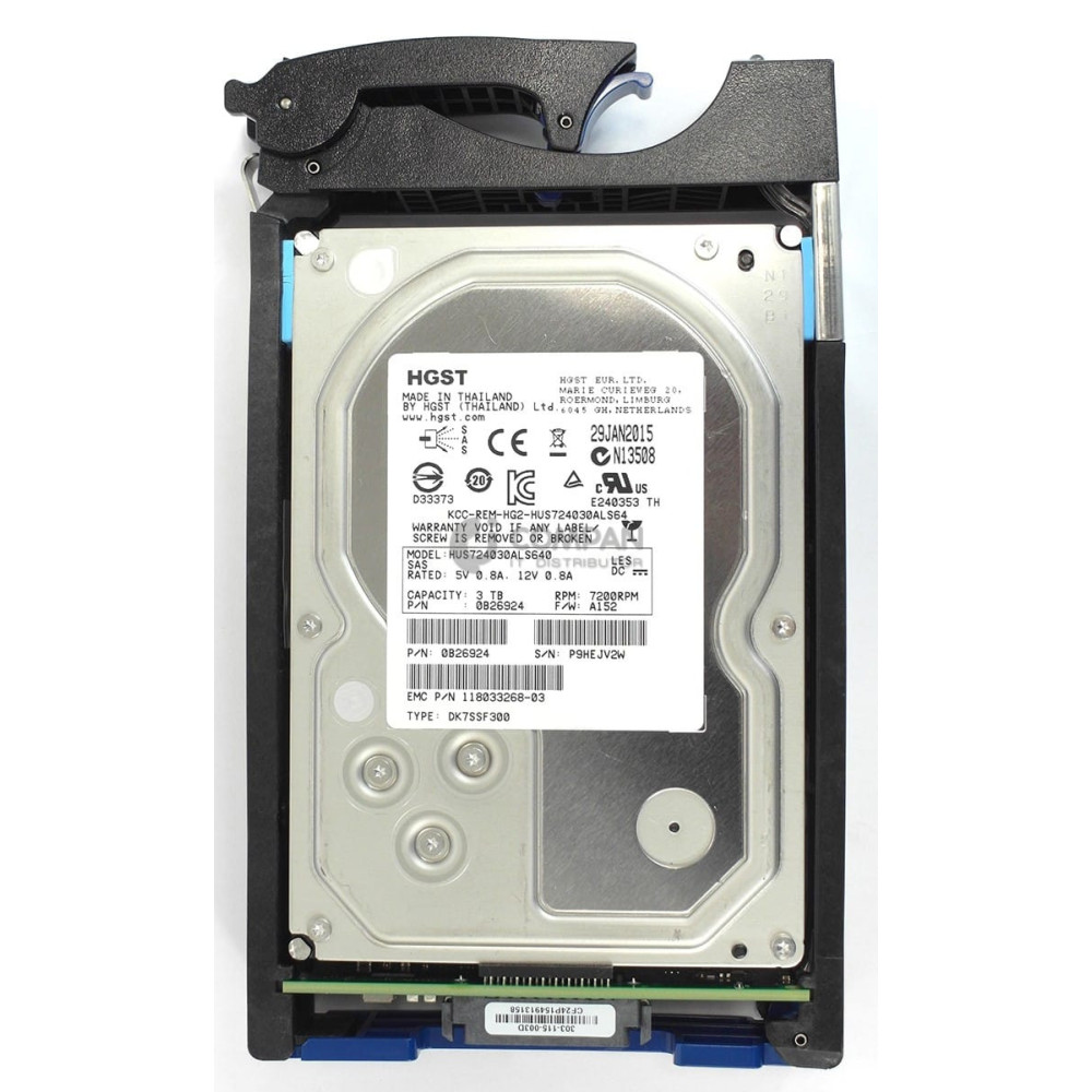 005050596 EMC HDD 3TB / 7.2K / SAS 6G / 3.5" LFF / HOT-SWAP / FOR EMC DATADOMAIN