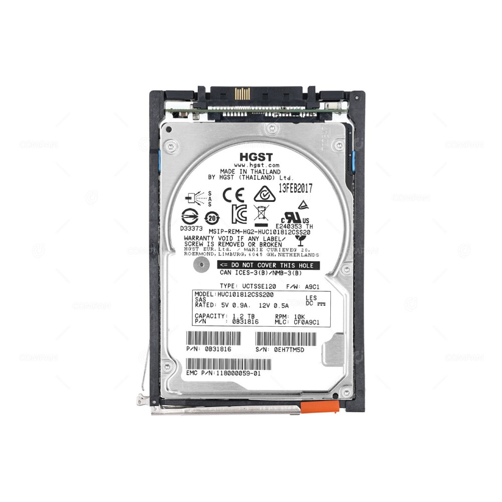 005051538 EMC HDD 1.2TB 10K SAS 6G 2.5" SFF HOT-SWAP FOR EMC VMAX