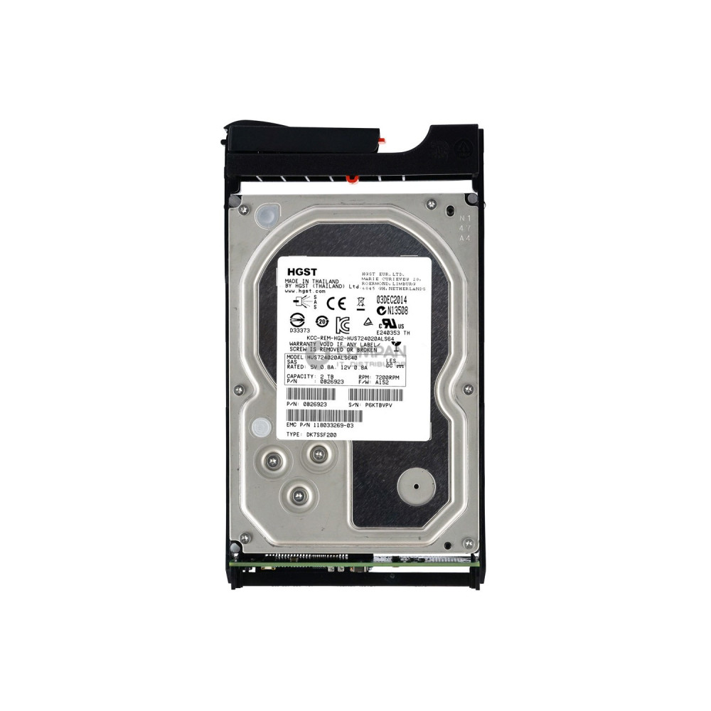 100-564-336-01 EMC HDD 2TB 7.2K SAS 6G 3.5" LFF HOT-SWAP FOR DATADOMAIN