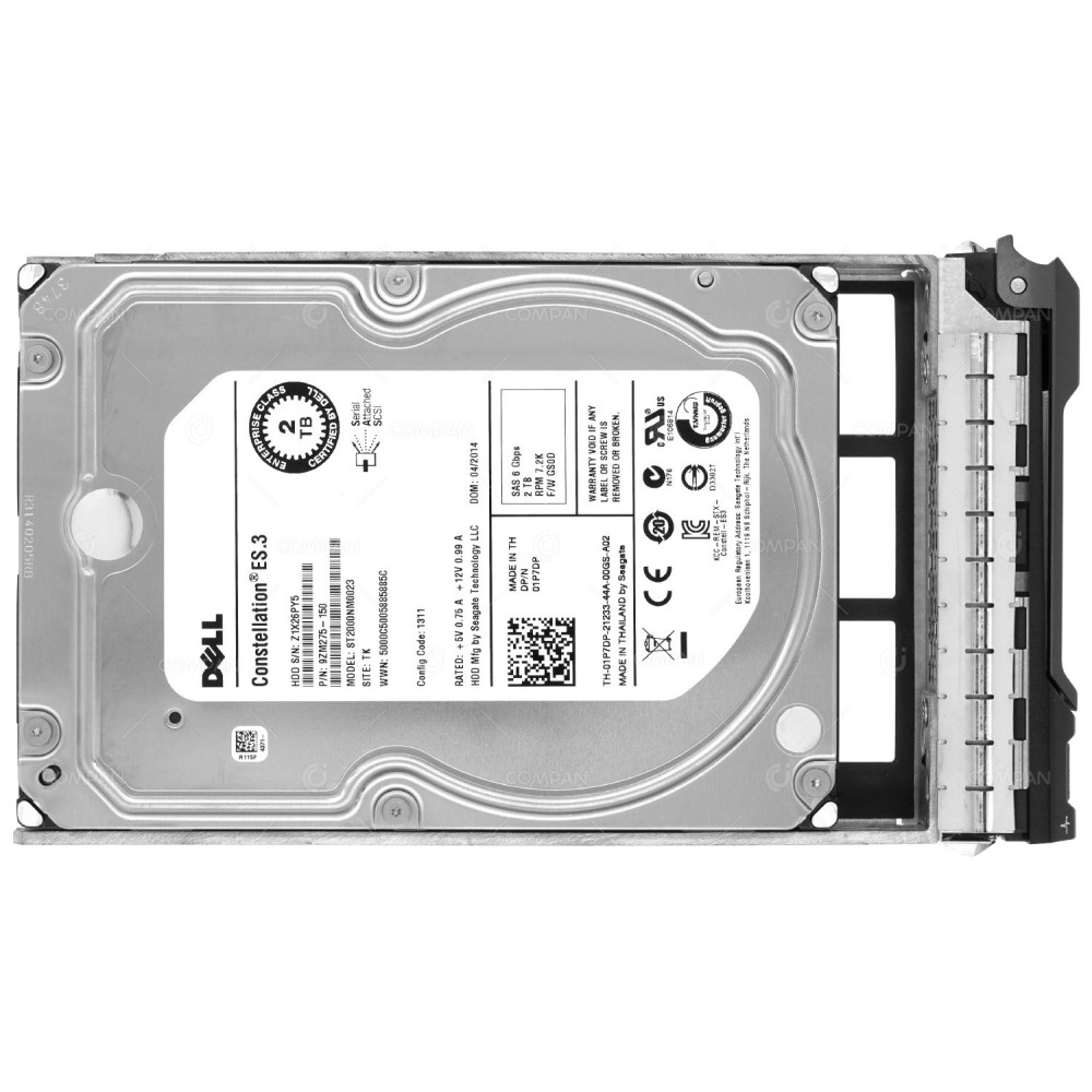 1P7DP DELL 2TB 7.2K 6G NL SAS 3.5 LFF HOT-SWAP