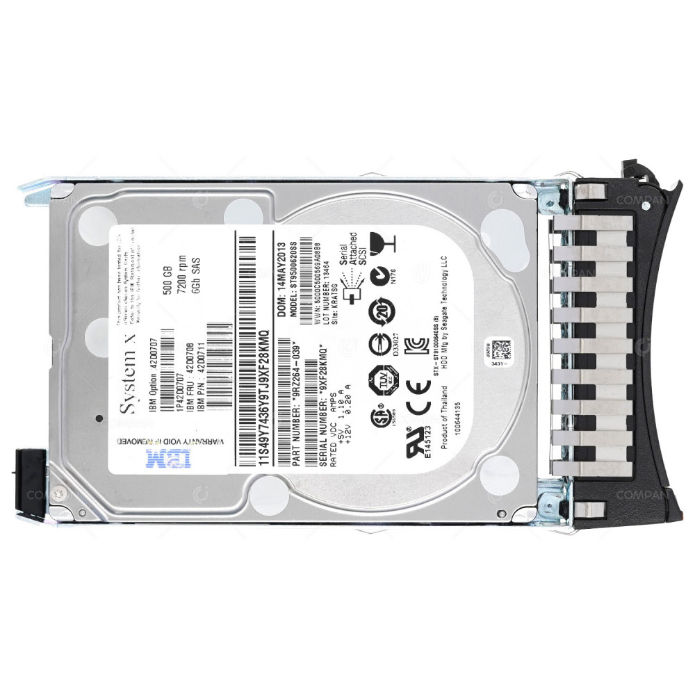 42D0708 IBM HDD 500GB 7.2K SAS 6G 2.5" SFF HOT-SWAP