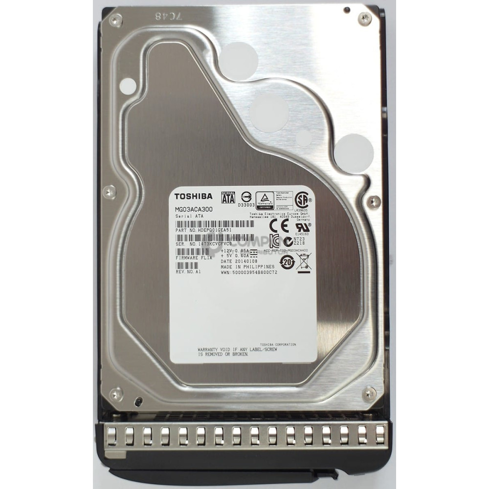 MG03ACA300 TOSHIBA 3TB 7.2K 6G 3.5 LFF SATA HOT-SWAP NAS SERVER
