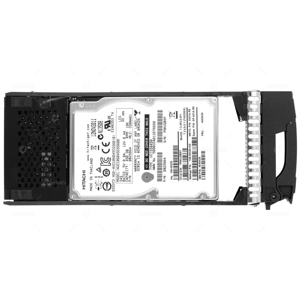 X421A-R5 NETAPP 450GB 10K 6G SAS 2.5 SFF HOT-SWAP FOR DS2246 FAS2240-2