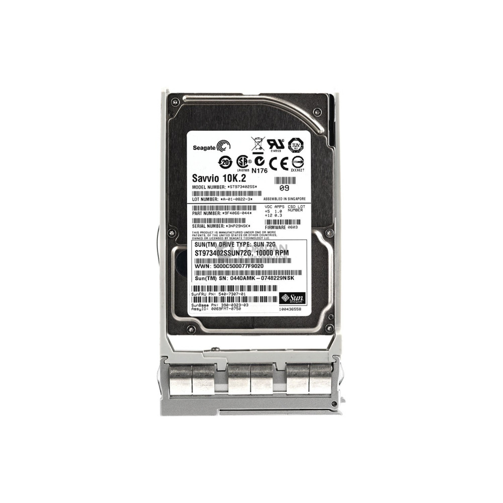 540-7307-01 SUN HARD DRIVE 73GB 10K 2.5 SAS
