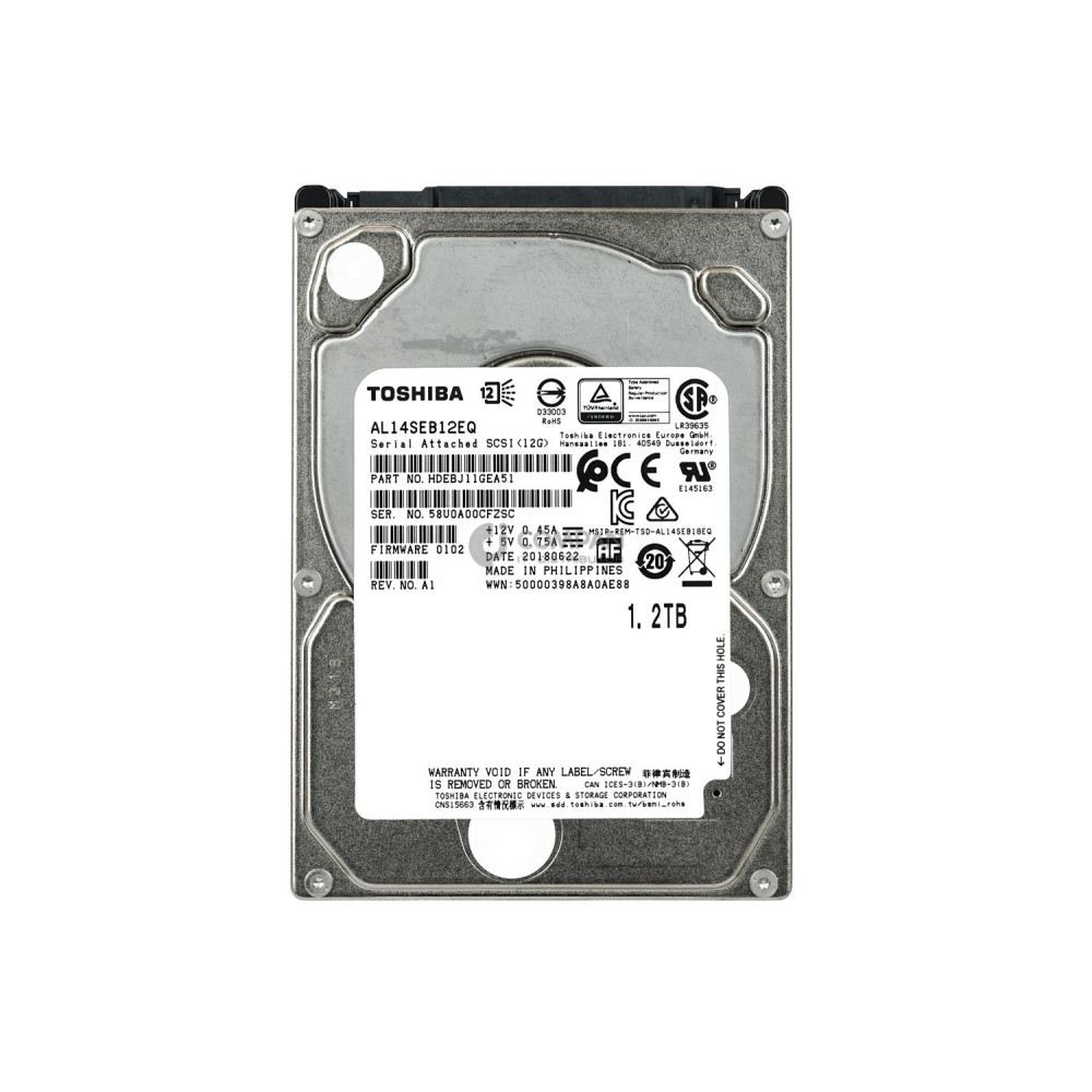 AL14SEB12EQ DELL HARD DRIVE 1.2TB 10K 12G SAS 2.5 SFF