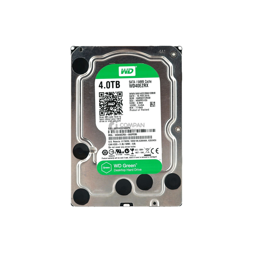 WD40EZRX WD 4TB 5.4K 6G 3.5 SATA LFF HDD