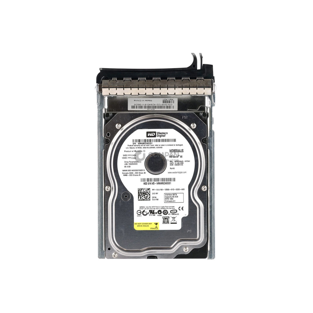 UU158 DELL HARD DRIVE 80GB 3G 7.2K INTERFACE SATA 3.5 LFF