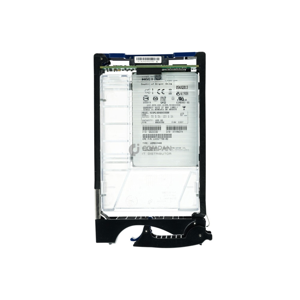 005049611 EMC 400GB MLC FLASH DRIVE SAS 2.5 SFF IN 3.5 LFF 520BPS  SSD 118027780-02, HUSML4040ASS600