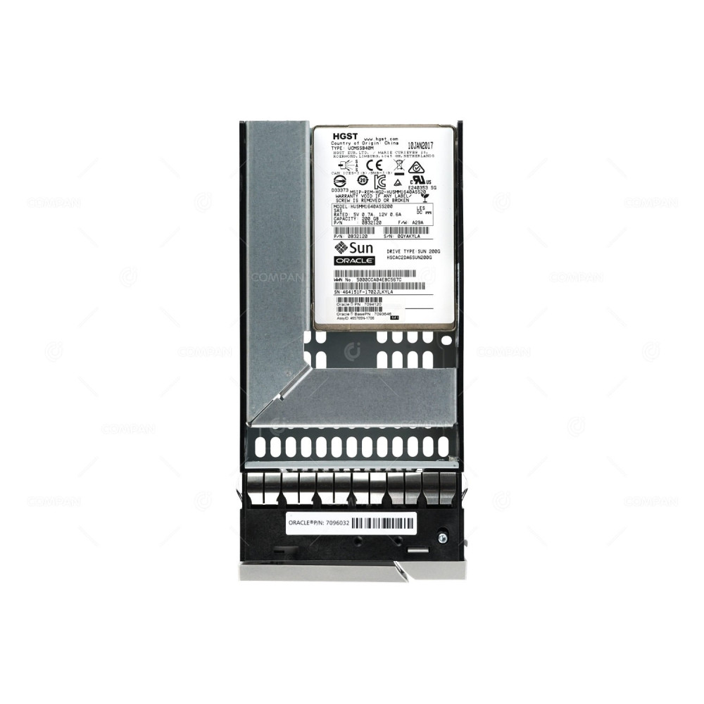 7094120 SUN 200GB 12G 2.5 SFF IN 3.5 LFF SAS SSD HUSMM1640ASS200, 7093646