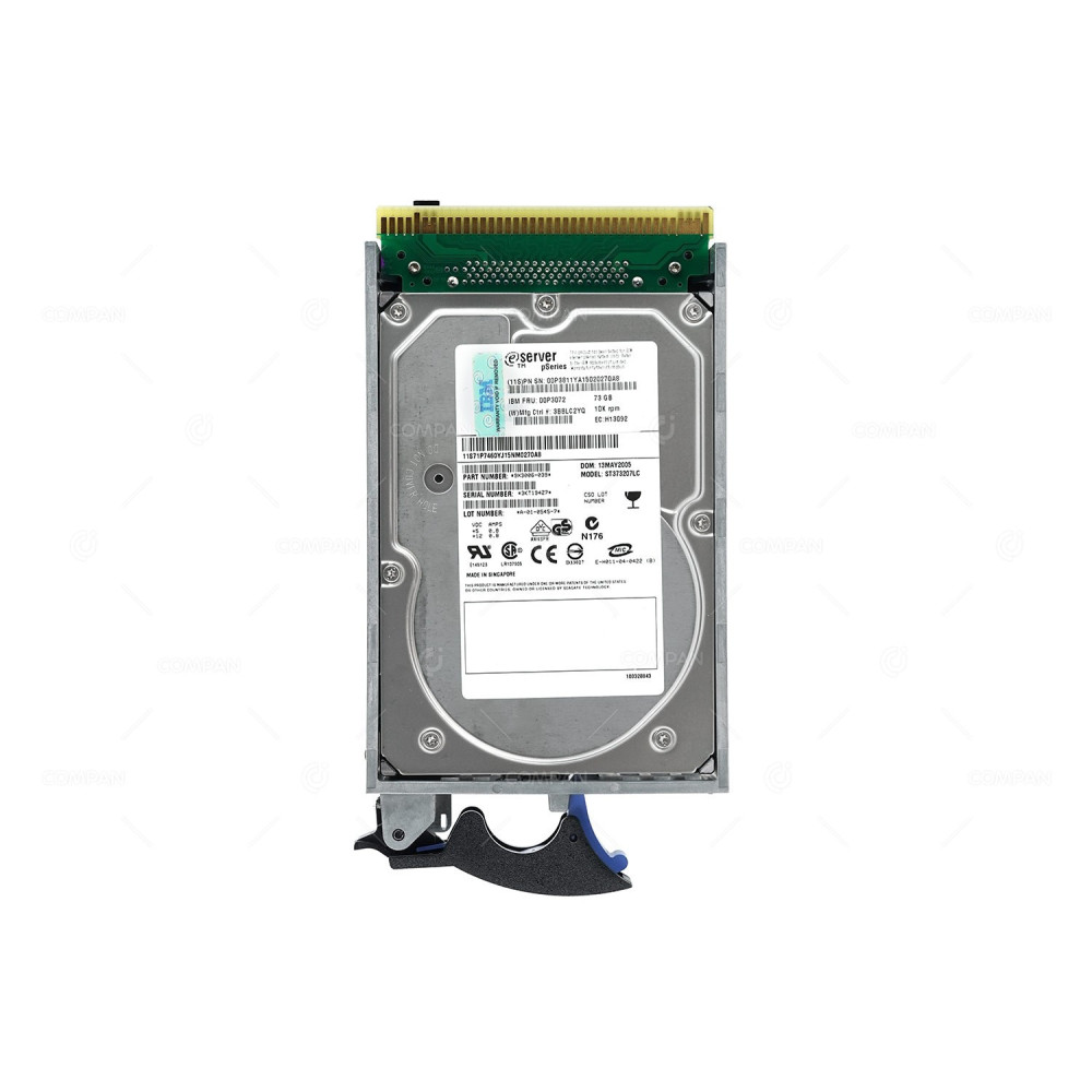 00P3072 IBM HDD 73GB / 10K / 3.5" LFF / SCSI / PSERIES / 9X3006-039 ST373207LC