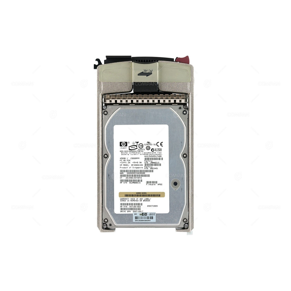 454415-001 HP HDD 450GB / 15K / FC / 3.5" LFF / HOT-SWAP
