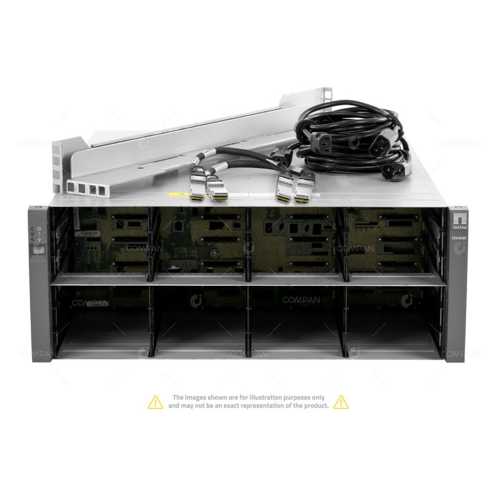 NetApp DS4246 2x QSFP Cable 0.5m 24x 3.5'' Drive Trays Rails