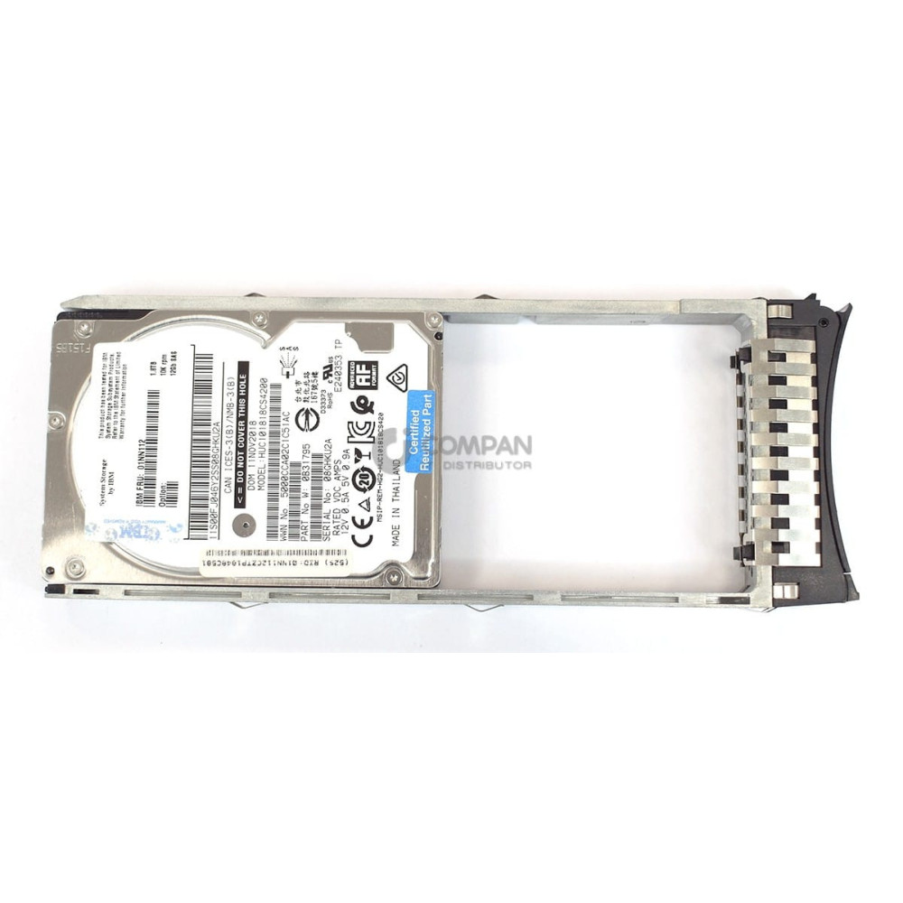 01NN112 IBM 1.8TB 10K 12G SAS 2.5 SFF HOT-SWAP FOR V3700 HUC101818CS4200, ST1800MM0129,01YM856,01YM857