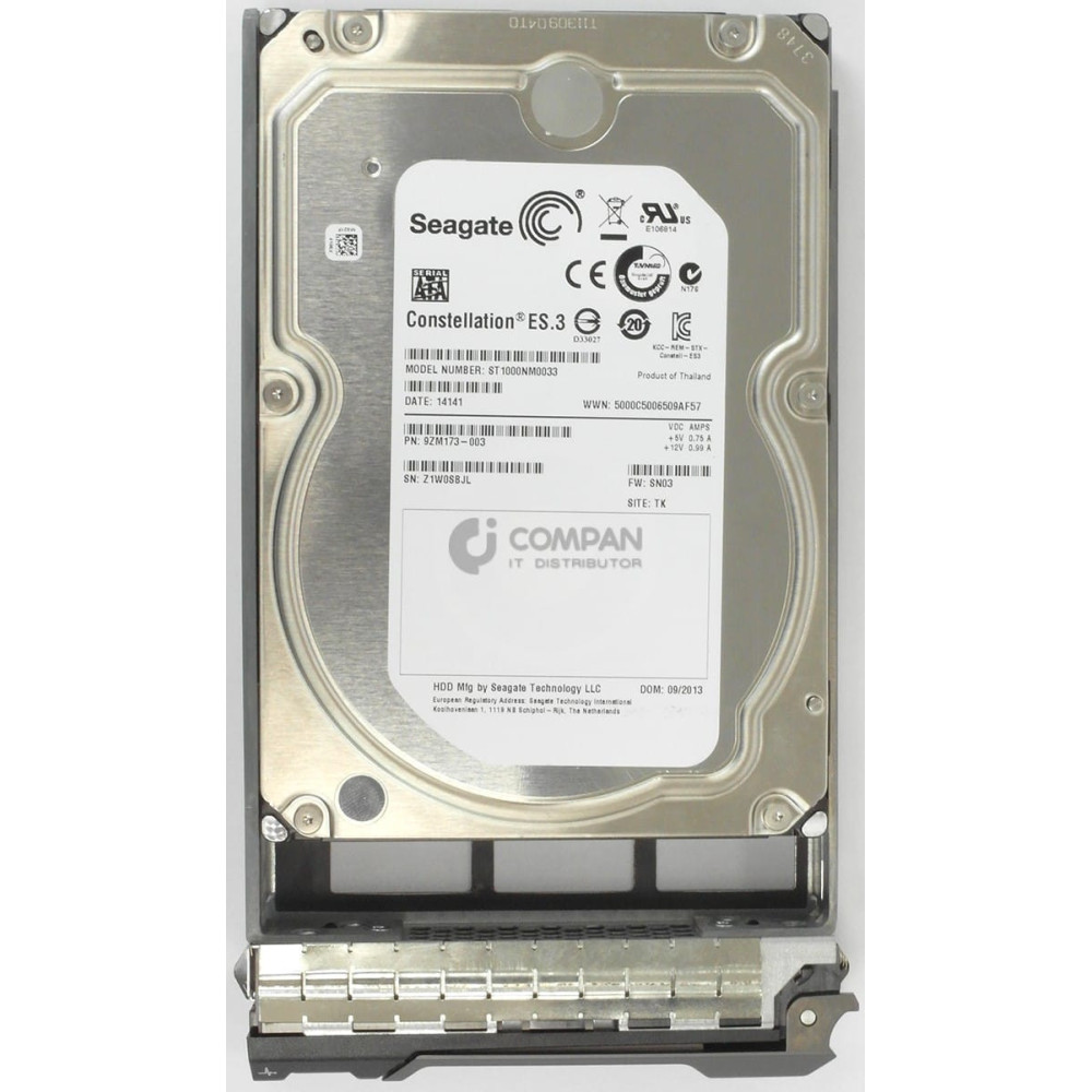 9ZM173-003 DELL 1TB 7.2K 6G SATA 3.5 LFF ST1000NM0033