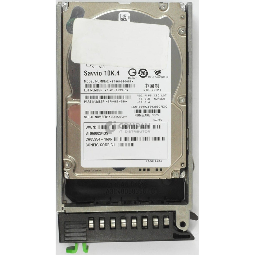 CA07212-E661 FUJITSU 600GB 10K SAS 2.5 SFF HOT-SWAP FOR ETERNUS DX SERIES ST9600204SS