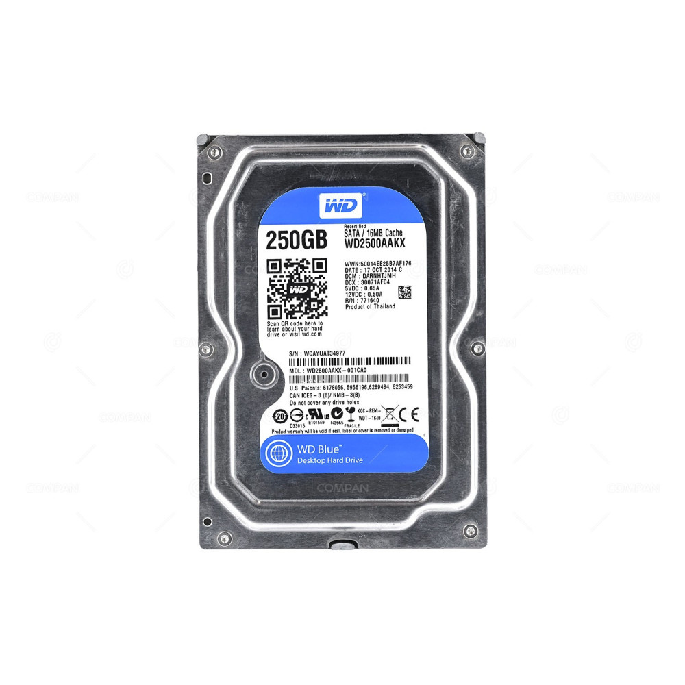 WD2500AAKX WD HDD 250GB 7.2K SATA 6G 3.5" LFF
