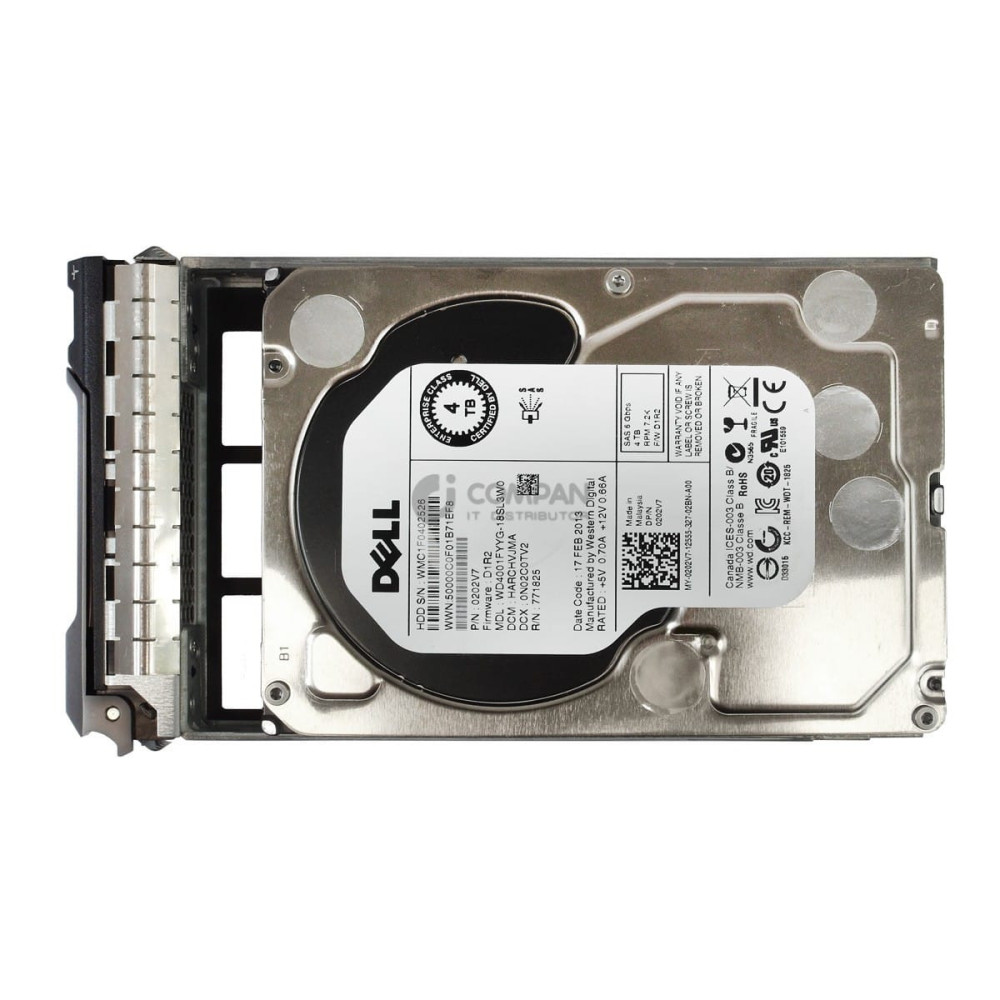 202V7 DELL 4TB 7.2K 6G NL SAS 3.5 LFF HOT-SWAP 0202V7