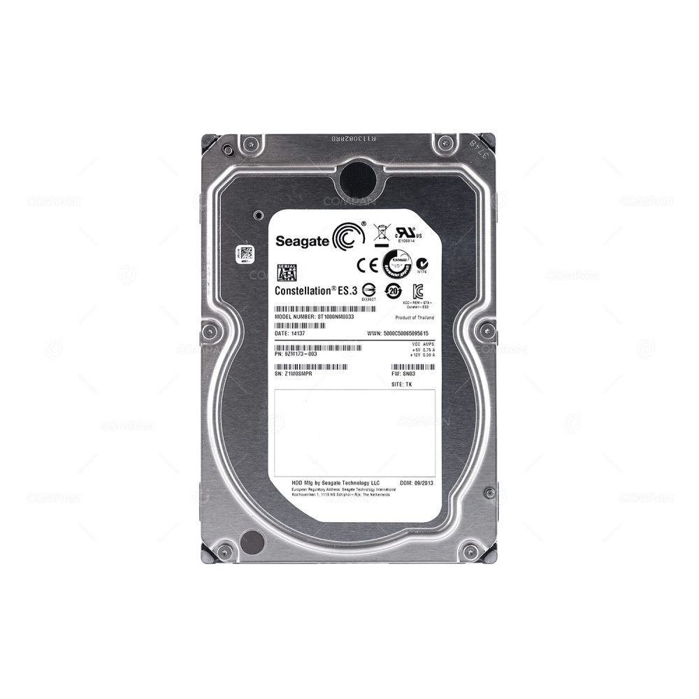 ST1000NM0033 SEAGATE HDD 1TB 7.2K SATA 6G 3.5" LFF