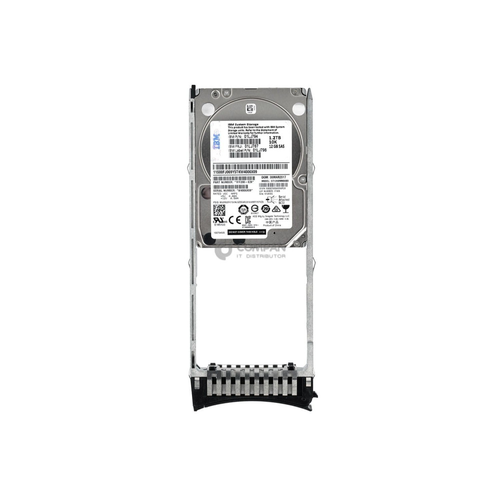 01LJ787 IBM HDD 1.2TB 10K SAS 12G 2.5" SFF HOT-SWAP FOR IBM V7000 G2