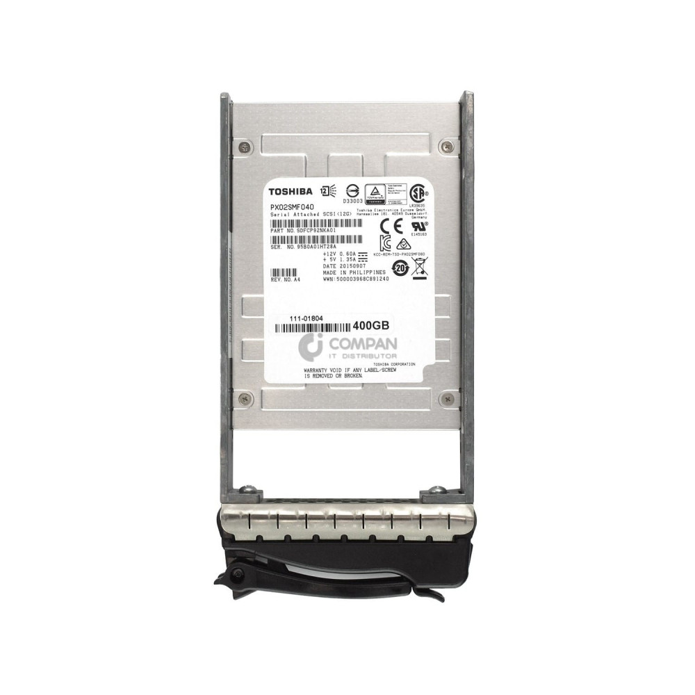 111-01804 NETAPP 400GB 12G SSD 2.5 SFF DRIVE FOR E-SERIES -