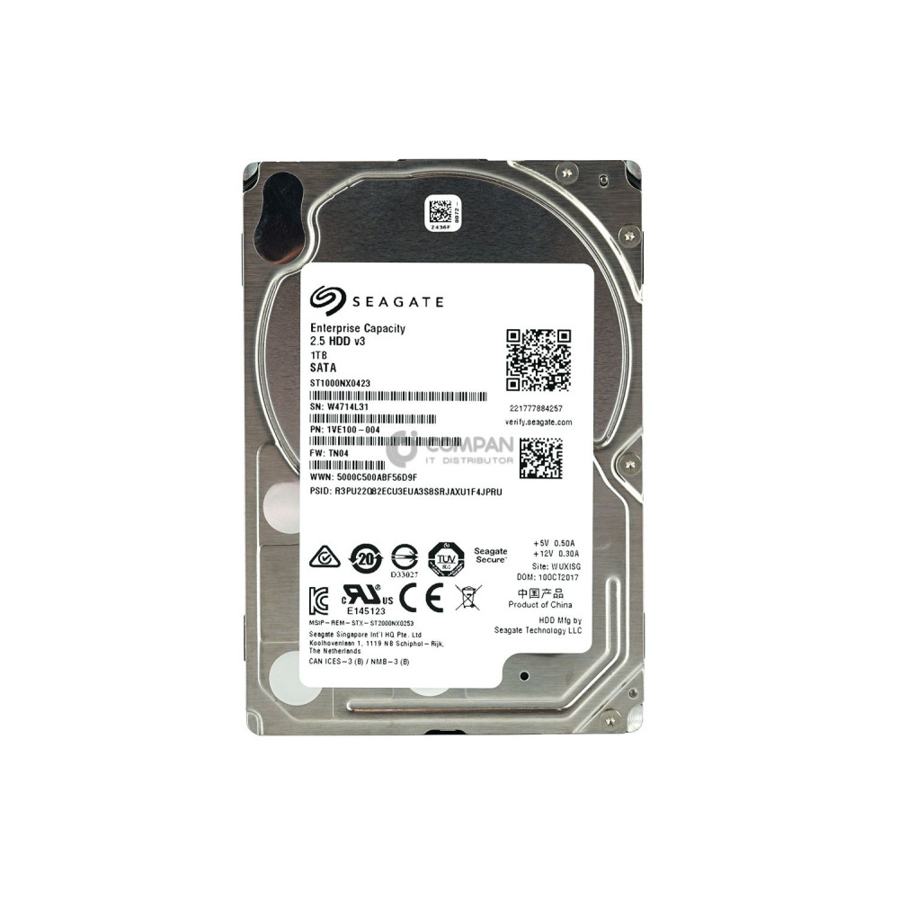 ST1000NX0423 SEAGATE HARD DRIVE 1TB 7.2K 6G 2.5 SATA 1VE100-004