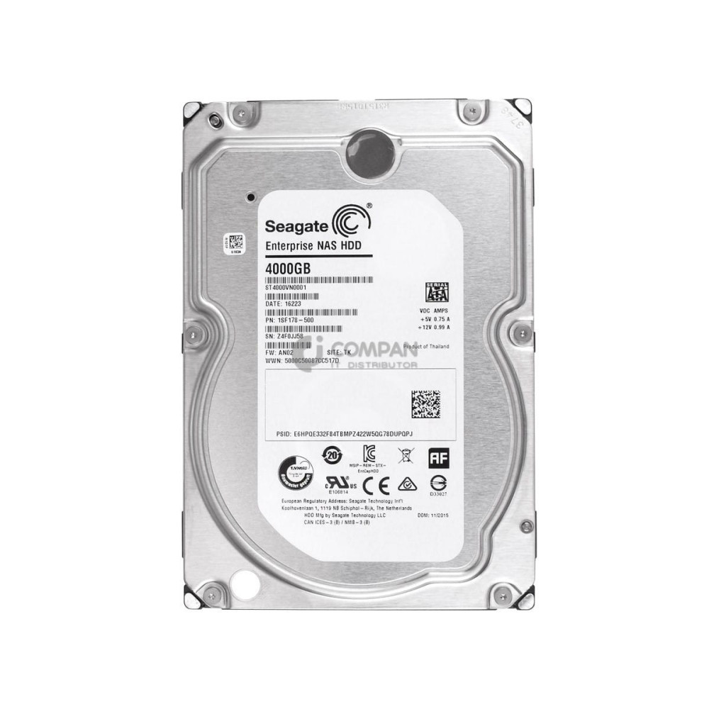 ST4000VN0001 SEAGATE HDD 4TB 7.2K 6G SATA 3.5" LFF 128MB CACHE