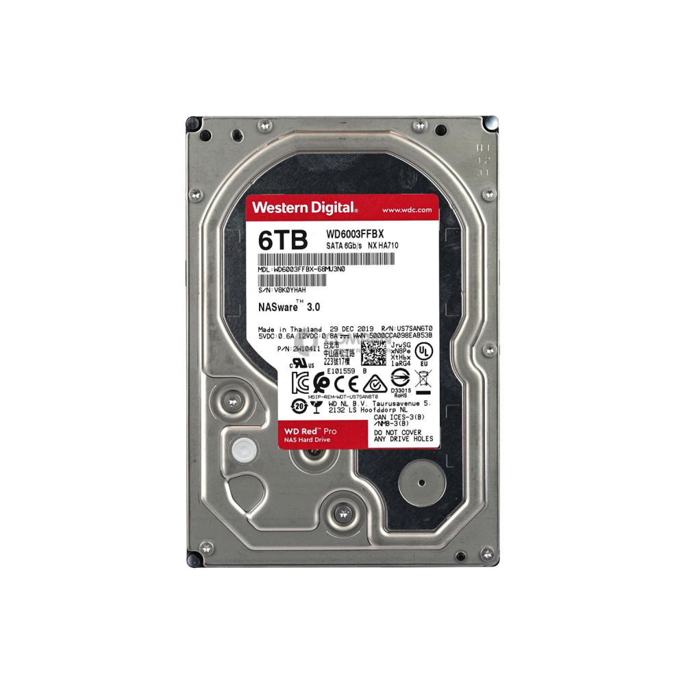 WD6003FFBX WD RED PRO NAS HDD 6TB 7.2K SATA 6G 256MB CACHE 3.5" LFF