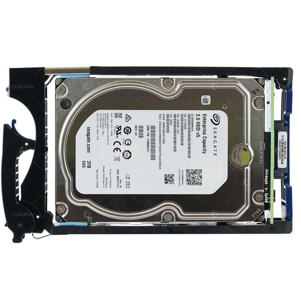 005052086 EMC HDD 3TB 7.2K 6G 512BPS ES30 3.5 LFF SAS FOR DATADOMAIN