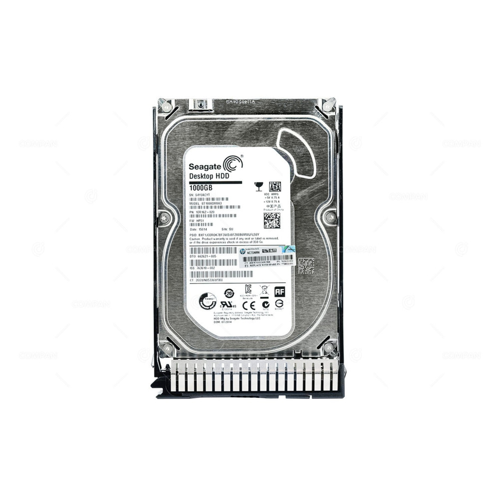 779802-001 HP HARD DRIVE 1TB 7.2K 6G 3.5 LFF SATA NON-HOT PLUG