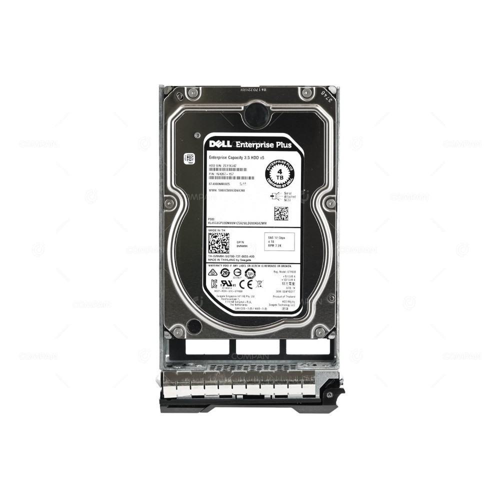 V9M9K DELL HDD 4TB 7.2K SAS 12G 3.5" LFF HOT-SWAP FOR COMPELLENT SC400