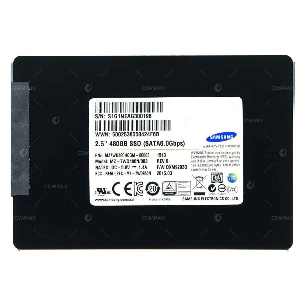 MZ-7WD480N-003 SAMSUNG HARD DRIVE 480GB 6G 2.5 SATA